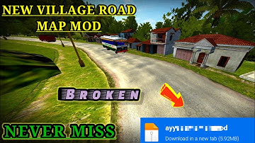 Map Mod Bussid 3.7 - Broken Village Road Map Mod For Bus Simulator Indonesia।।Bussid Mod Map।।Bussid