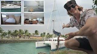FIRST TIME ON LUXURY CATMARAN YACHT..  Sailing Cebu & Inside Boat Tour 🇵🇭