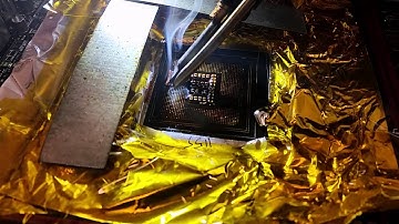 Intel LGA 1155 socket replacement. Pads Cleaning part 2