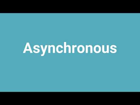 Video: Is asynchronisme een woord?