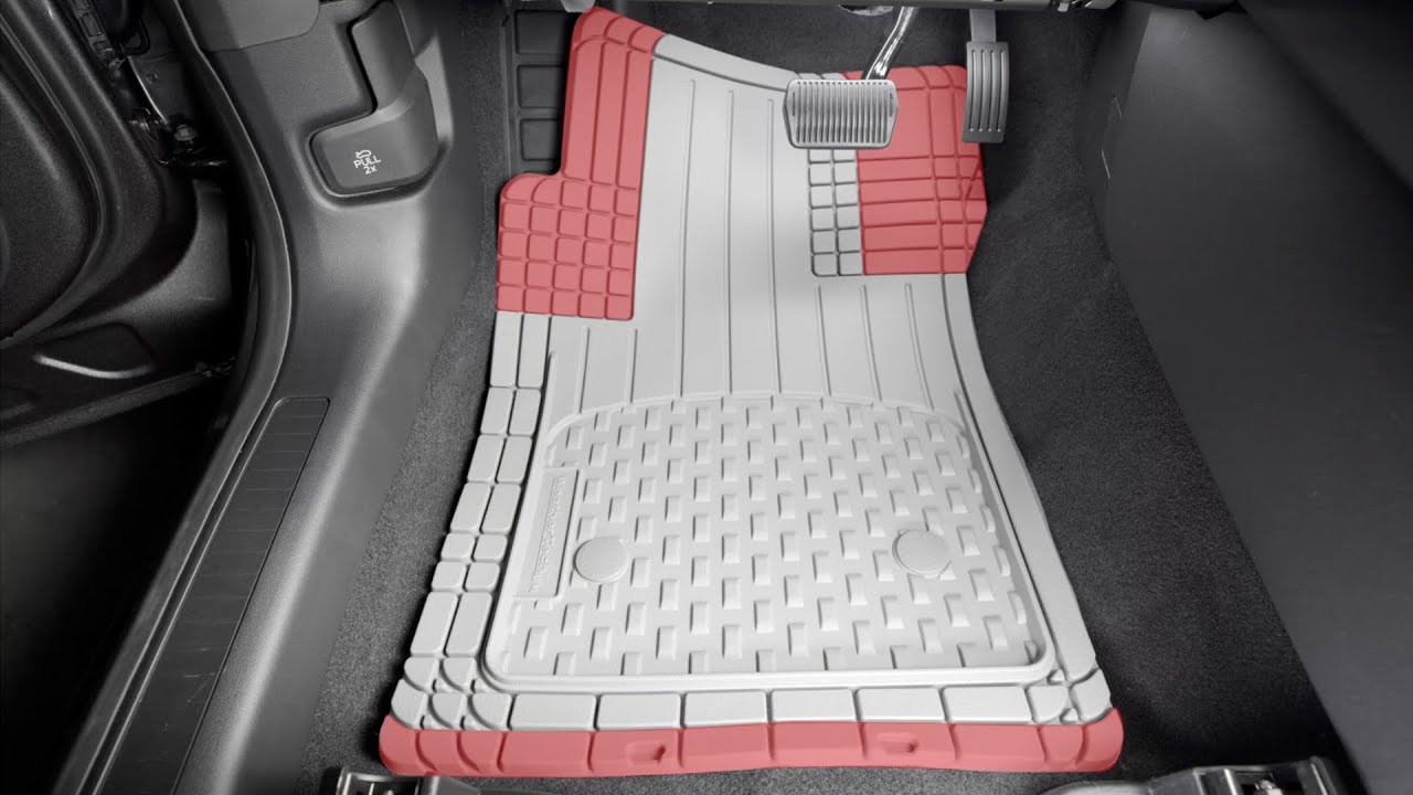 WeatherTech Semi Universal All Weather and Vehicle Trim to Fit Floor Mats -  4-Piece Set Black