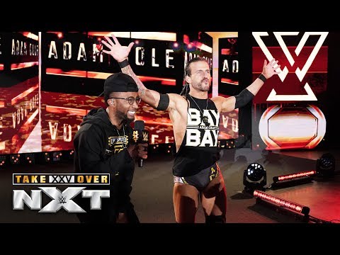 "Wrestle & Flow's" Josiah Williams raps Adam Cole to the ring: NXT TakeOver: XXV