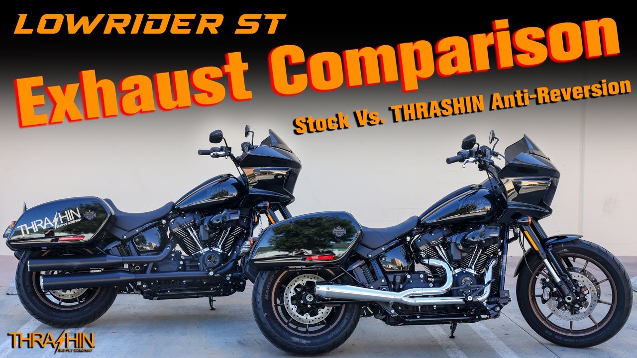 Harley-Davidson Lowrider ST Exhaust Comparison - Thrashin Exhaust 