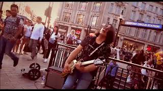 Vignette de la vidéo "Miguel Montalban - Black magic woman / STREET PERFORMANCE (Peter Green, Santana) UK"