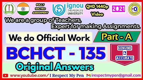 BCHCT 135 Solved Assignment 2020-21 IGNOU Part A | Organic Chemistry-II Fully Solved Assignment 2021