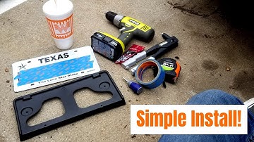 Simple front license plate bracket install!