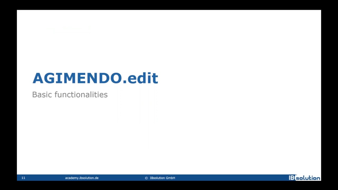 Master Data Management and Excel-Upoad with AGIMENDO.edit