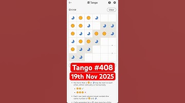 Linkedin tango #408 #linkedin #Games #Queens #Tango #Pinpoint #puzzle #dailypuzzle #shorts
