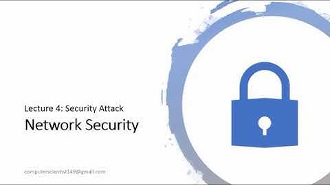OSI Security Architecture - Network Security 3 - security attack service mechanism
