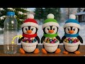 Estos Pingüinos Están Hechos De Botellas De Plástico Tazón De Dulces De Pingüino