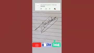 Abhishek name signature style #signature #cursivewriting #viral #latest #trending_song