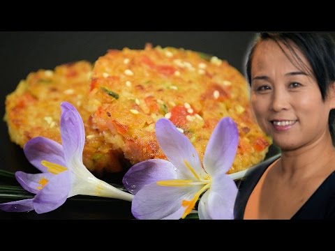 Sesame Rice Cakes With Ham (Chinese Style Cooking Recipe)