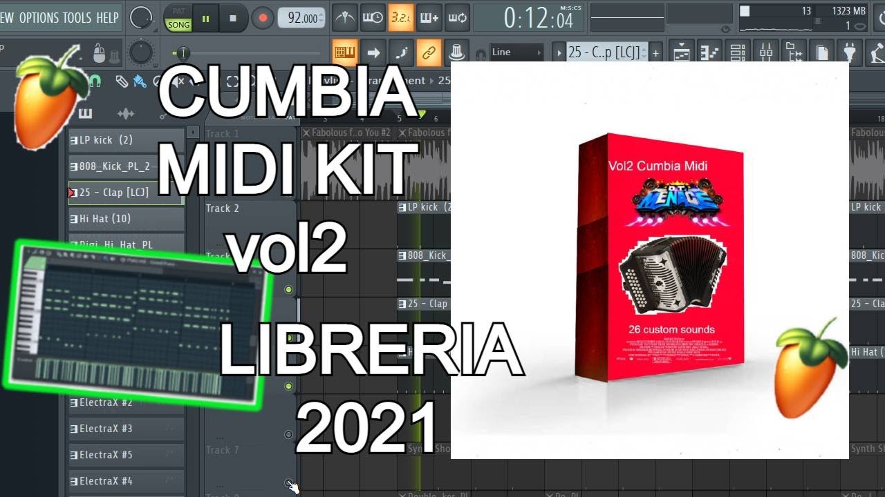 Libreria de cumbia 2026 cumbia midi kit vol 2 "Acordeon"  O.T. Menace Fl studio tutorial