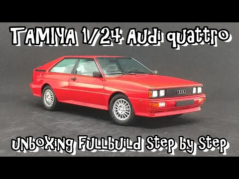 Scale Car Plastic Model TAMIYA 1/24 Audi quattro unboxing