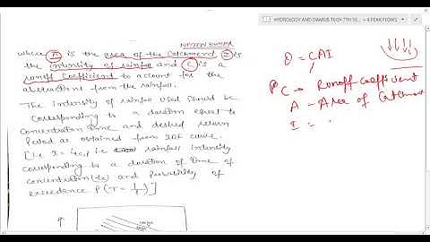 METHODS FOR ESTIMATION OF DESIGN FLOODS- EMPERICAL FORMULA,  FREQUENCY ANALYSIS(CH-4 PART 2)