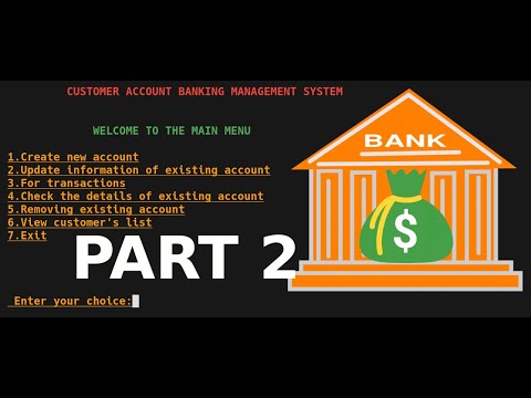Bank Management System PART 2 !!!!!! - YouTube