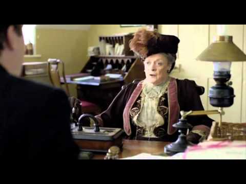 Downton Abbey - Maggie Smith and the Swivel Chair