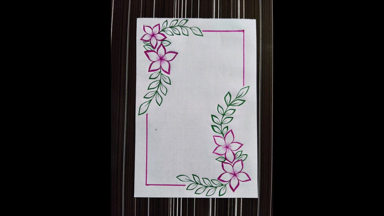 Creative Floral Border Designs for Projects, Crafts, and Journals 