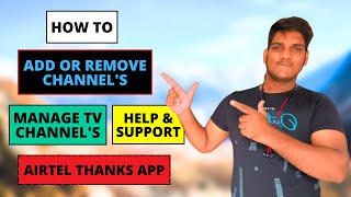 ⚡⚡HOW TO - ADD OR REMOVE CHANNEL | MANAGE TV CHANNEL | HELP & SUPPORT - ON AIRTEL THANKS APP🔥🔥 screenshot 2