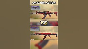 AK-47 RED ACTION 1 Vs 2 in CODM 💀 #shorts #callofdutymobile #trendingshorts
