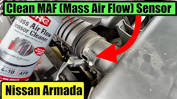 How To Clean MAF Mass Air Flow Sensor Nissan Aramda Titan Patrol Infiniti QX80