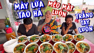 Thánh xàm ngơ ngác méo cả mặt nghi ngờ quay phim dàn xếp tỷ số trong cuộc thi ăn Bún Riêu