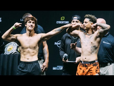 Bryce Hall & Austin McBroom Face Off & Into Each Others Face at The Weigh Ins in Miami
