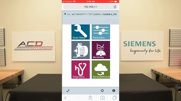 Siemens SINAMICS G120 Smart Access Module Demo