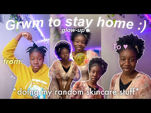GRWM to stay home / do my skincare with me .. cuz why not :) 2022