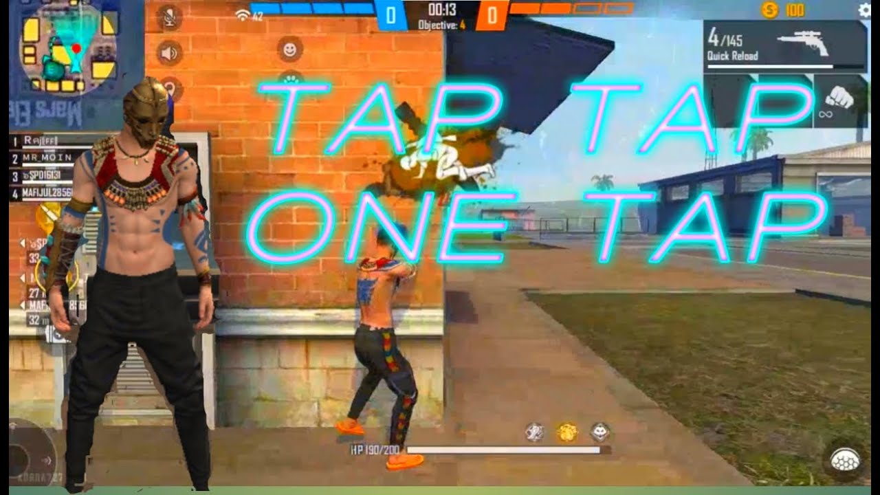 TAP TAP ONE TAP MONTAGE FREE FIRE RUSHED GAMEPLAY YouTube