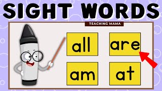 SIGHT WORDS | PRACTICE READING SIGHT WORDS | TEACHING MAMA