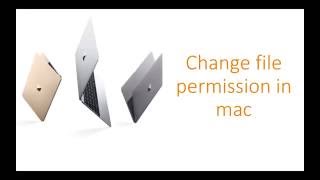 How to change / add file or folder permissions on mac osX
