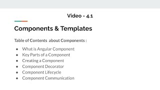 4.1 Components in Angular | Learn angular in TELUGU | #angular #coding | How to create components |