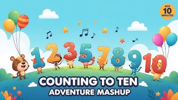 Counting to Ten Adventure Mashup | Fun Numbers Song for Kids | Animagic Studio