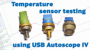 USB Autoscope ECT Engine Coolant Temperature sensor testing