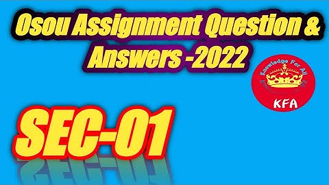 Sec-01 All Assignment Question And Answer In One Video