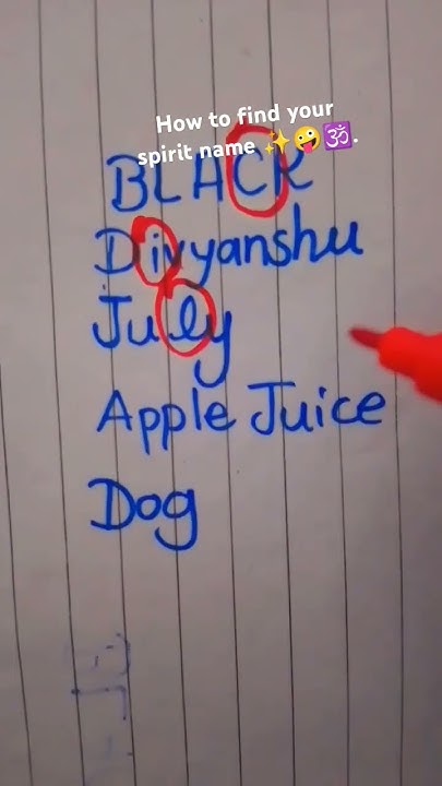 How To Find Your Spirit Name Tik Tok How to find your spirit name 🤪🕉️ #handwriting #calligraphy #writing #