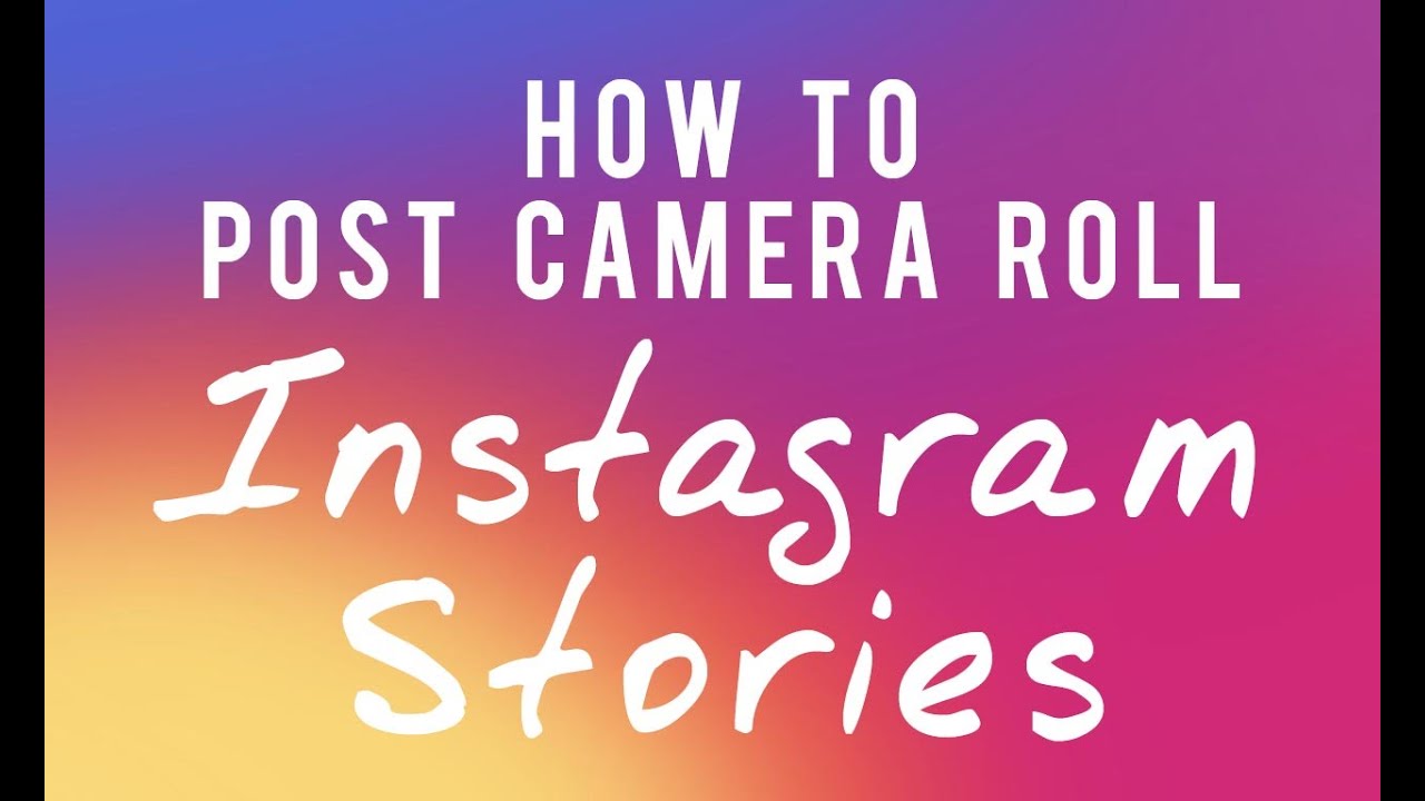 How to Post Camera Roll Photos to Instagram Story! Hidden Feature in ...