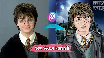 Vector Art Tutorial|Harry Potter|Time lapse Video|Prince Editz