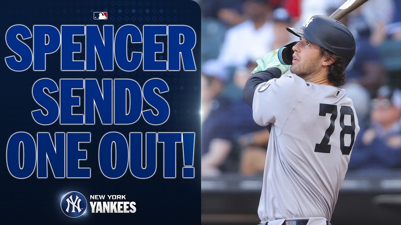 Spencer Jones BELTS an opposite-field THREE-RUN HOMER for the Yankees in the 1st! 💪😮