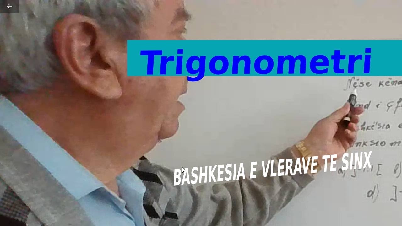 Trigonometri/ Bashkesia e vlerave te sinx