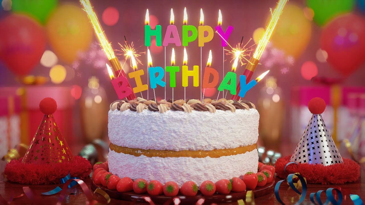 Happy Birthday Wishes And Greetings With Animated Birthday Cake - Youtube