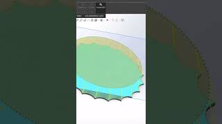Coca cola bottle cap Solidworks design #solidworks  #shorts #tutorial #3dmodeling #cad