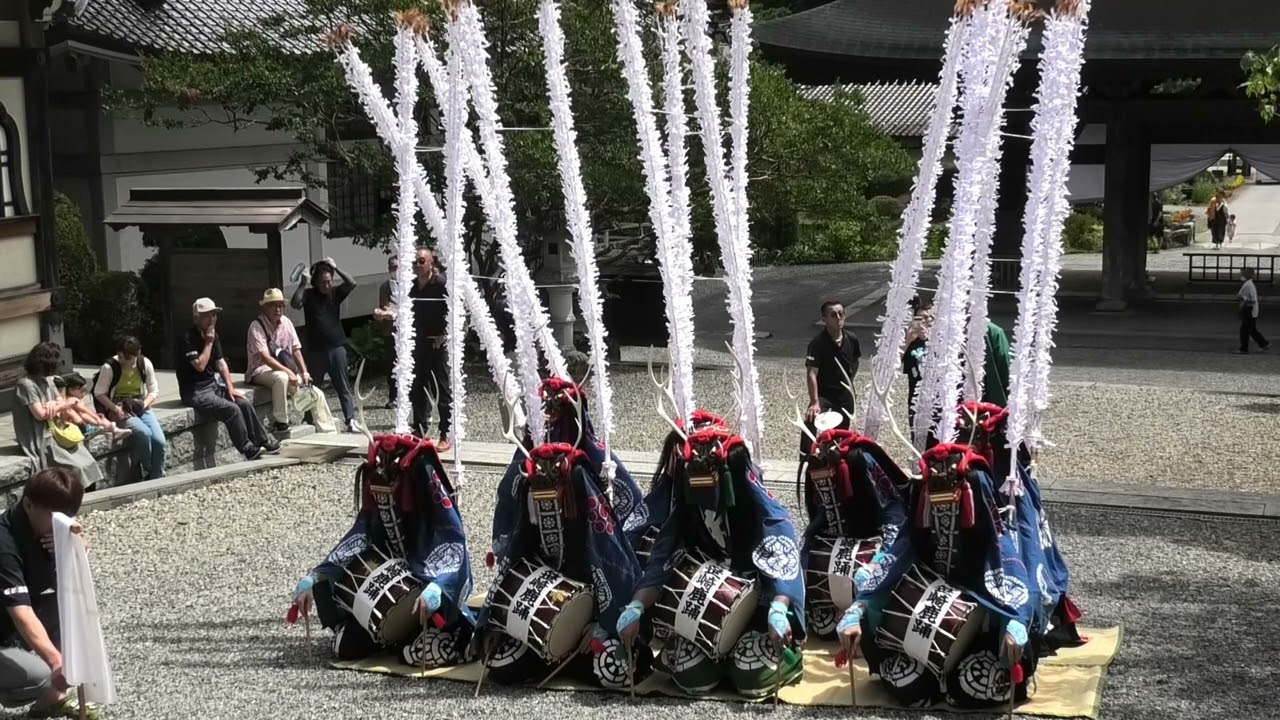 仰山流笹崎鹿踊＠2023長安寺盂蘭盆会供養