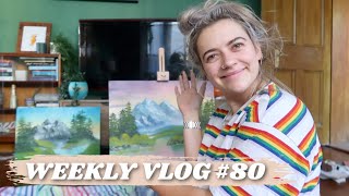 WEEKLY VLOG #80 | FOLLOWING A BOB ROSS VIDEO, LIP FILLER  & A LOSS | EmmasRectangle
