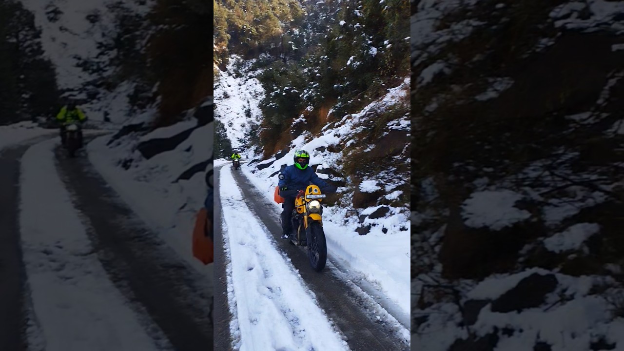First Snow-Ride experience 🔥 