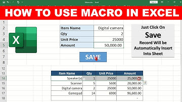How to use Macro In excel | VBA | Data Entry | Auto Insert | Without code