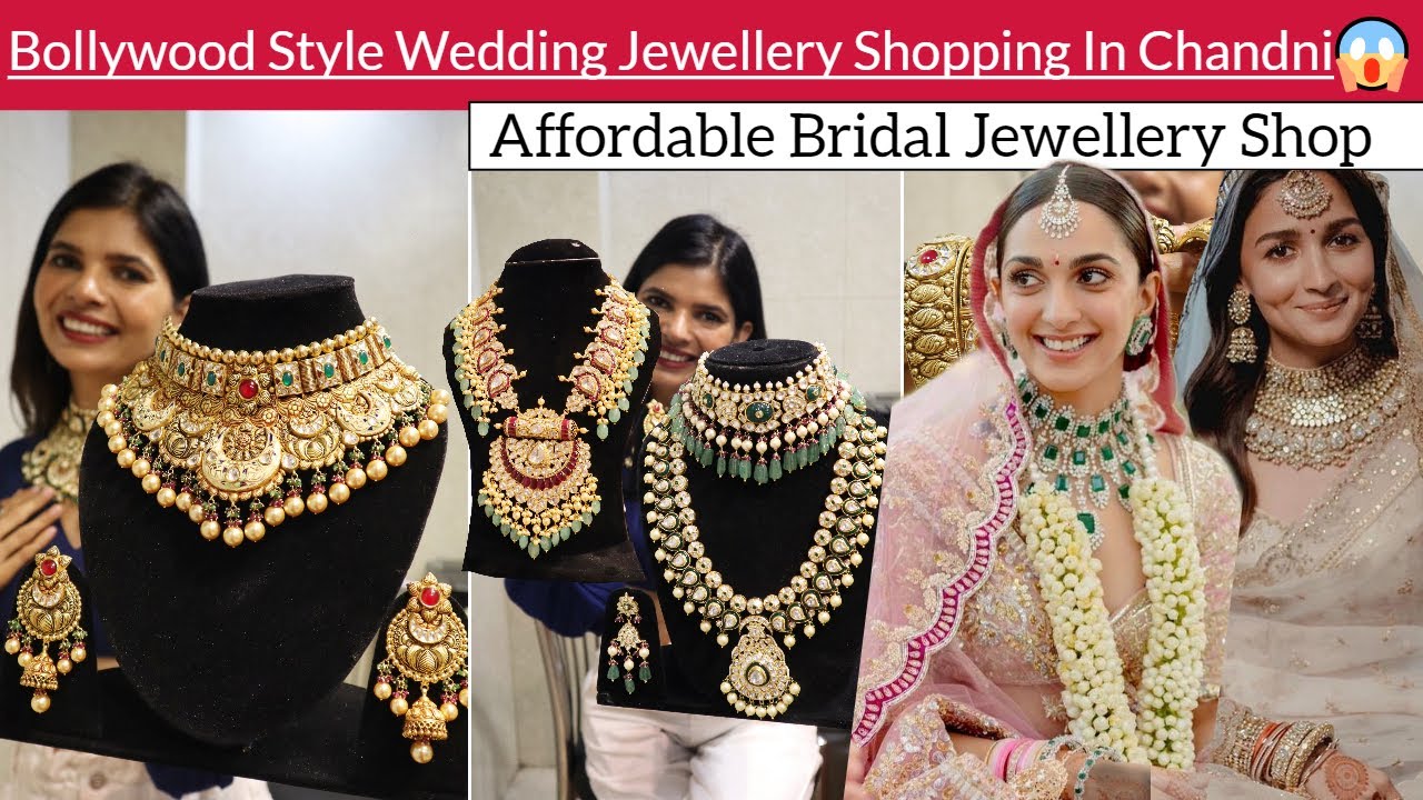 Комплекты свадебных украшений из золота и бриллиантов в Чандни Чоук | Покупка комплектов свадебны...