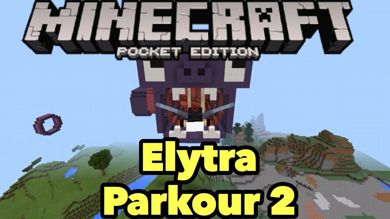 Minecraft Pocket Edition (Minecraft PE/Mcpe) Elytra Parkour 2 made by JPlaysPE Minigame Map