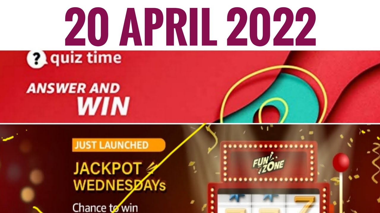 Amazon Wednesday Jackpot Quiz Answers Today Amazon Quiz Today 20